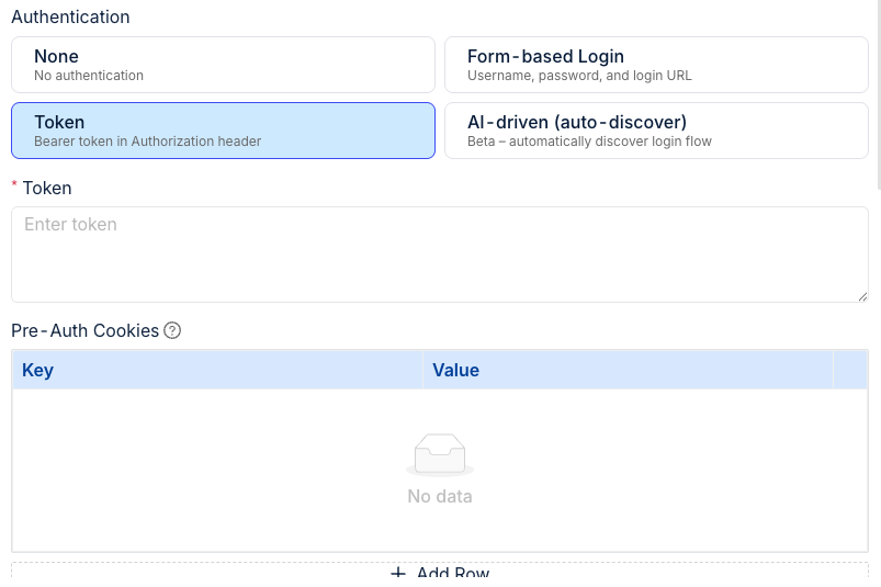Token authentication